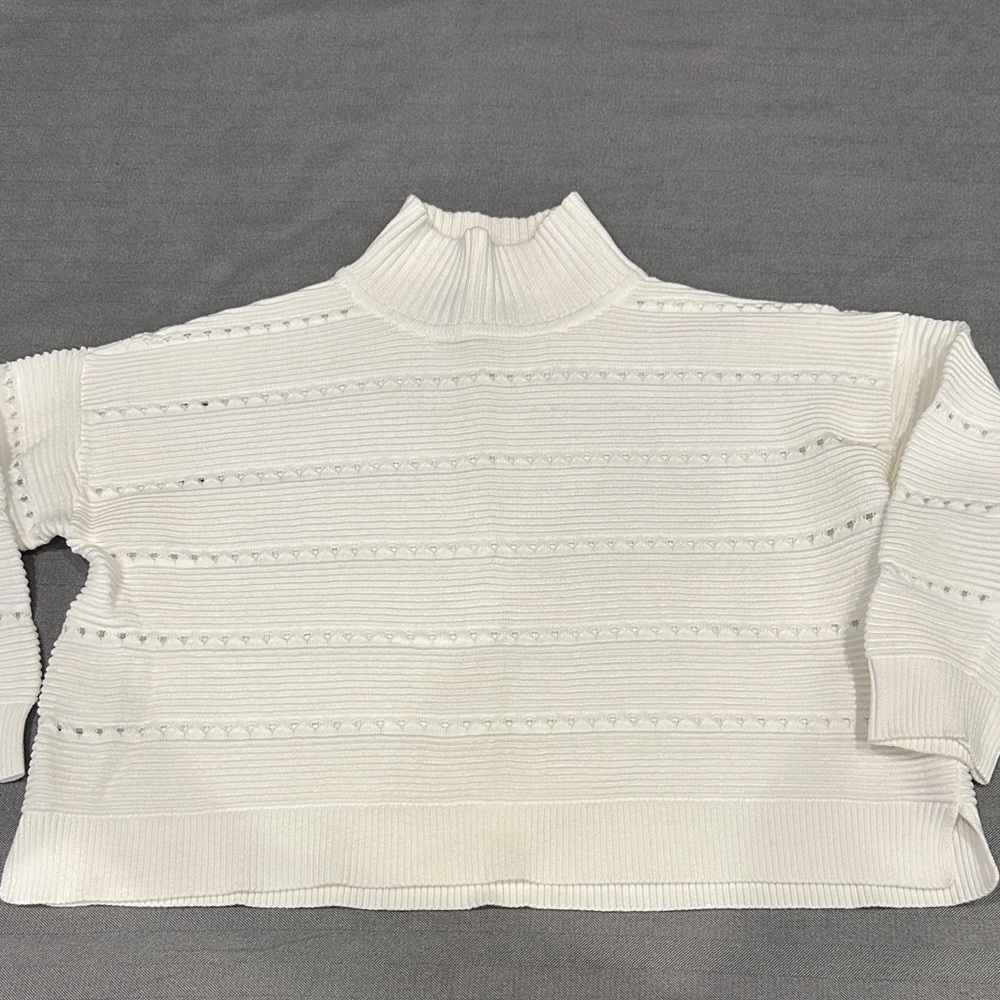 French Connection Cropped Mock Neck XS